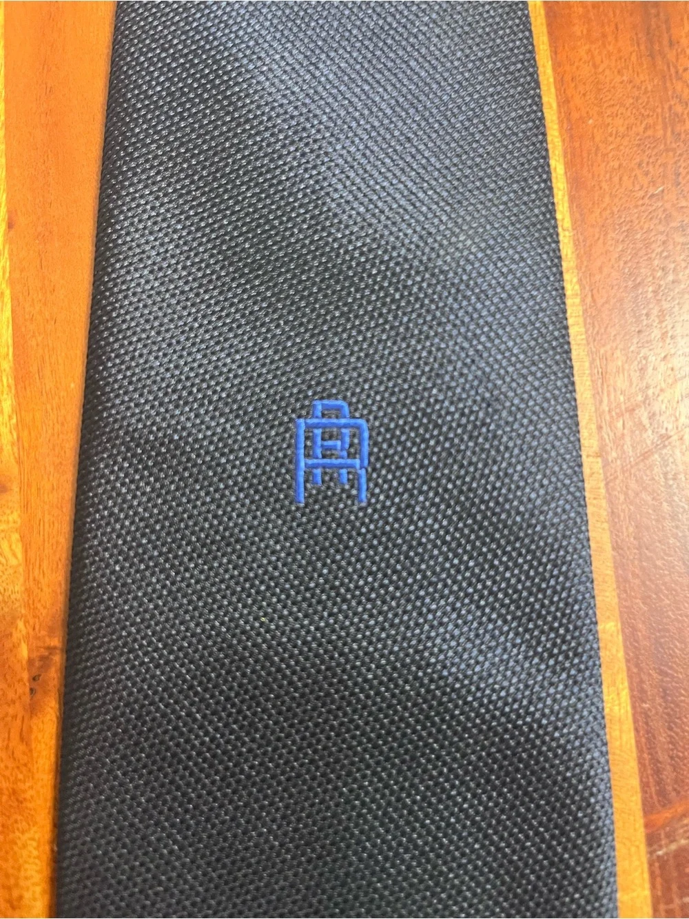 Vintage Navy Men's Tie with Stud Detailing